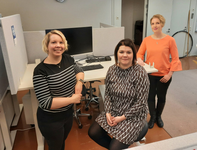 Marjo Jokinen, Riikka Hintikka ja Hanna Lampinen Marjo Jokinen, Riikka Hintikka ja Hanna Lampinen